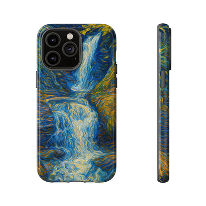 Artistic Phone Case - Waterfall Design, Unique Gift, Phone Accessory, Nature Lover, Original Artwork - TRV