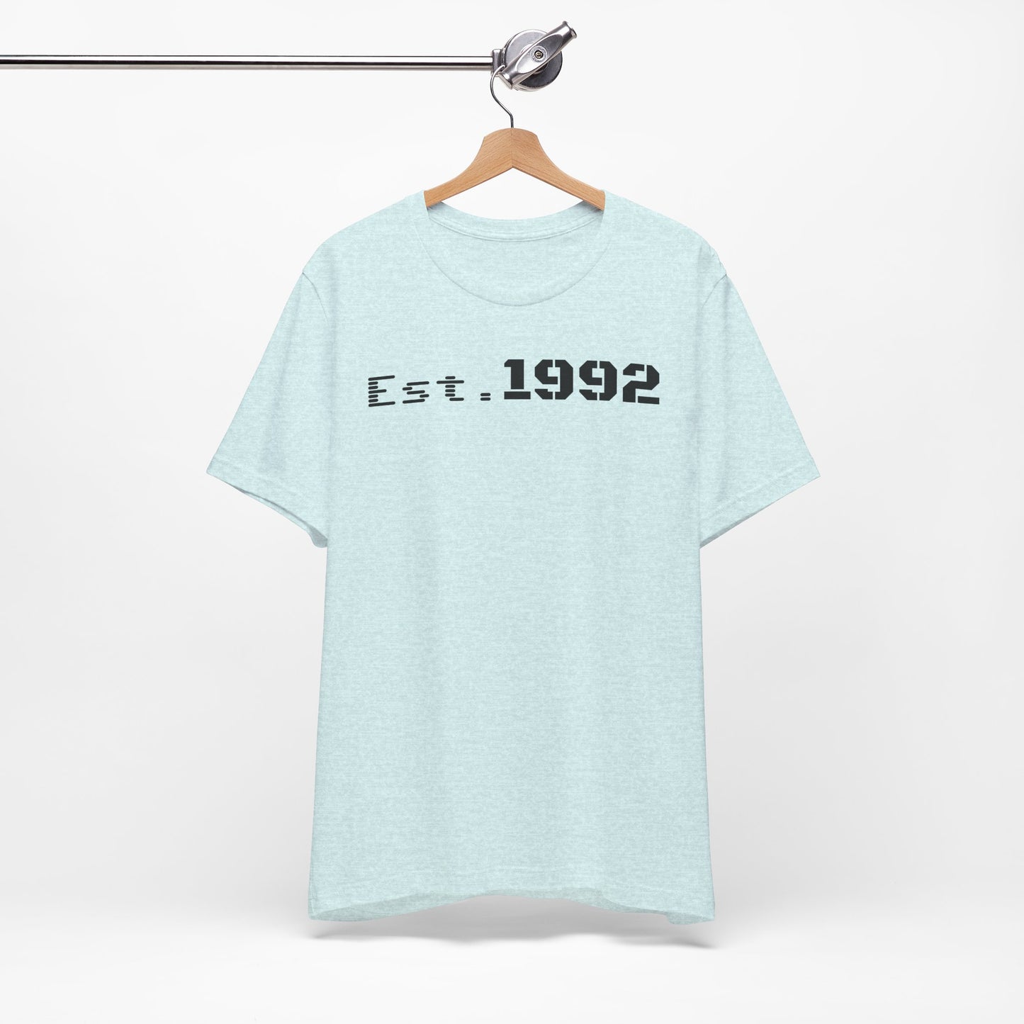 Est. 1992 Unisex Jersey Tee - Retro Birthday Gift, Casual Wear, Cool Vintage T-Shirt, Gift for Him, Gift for Her - TRV