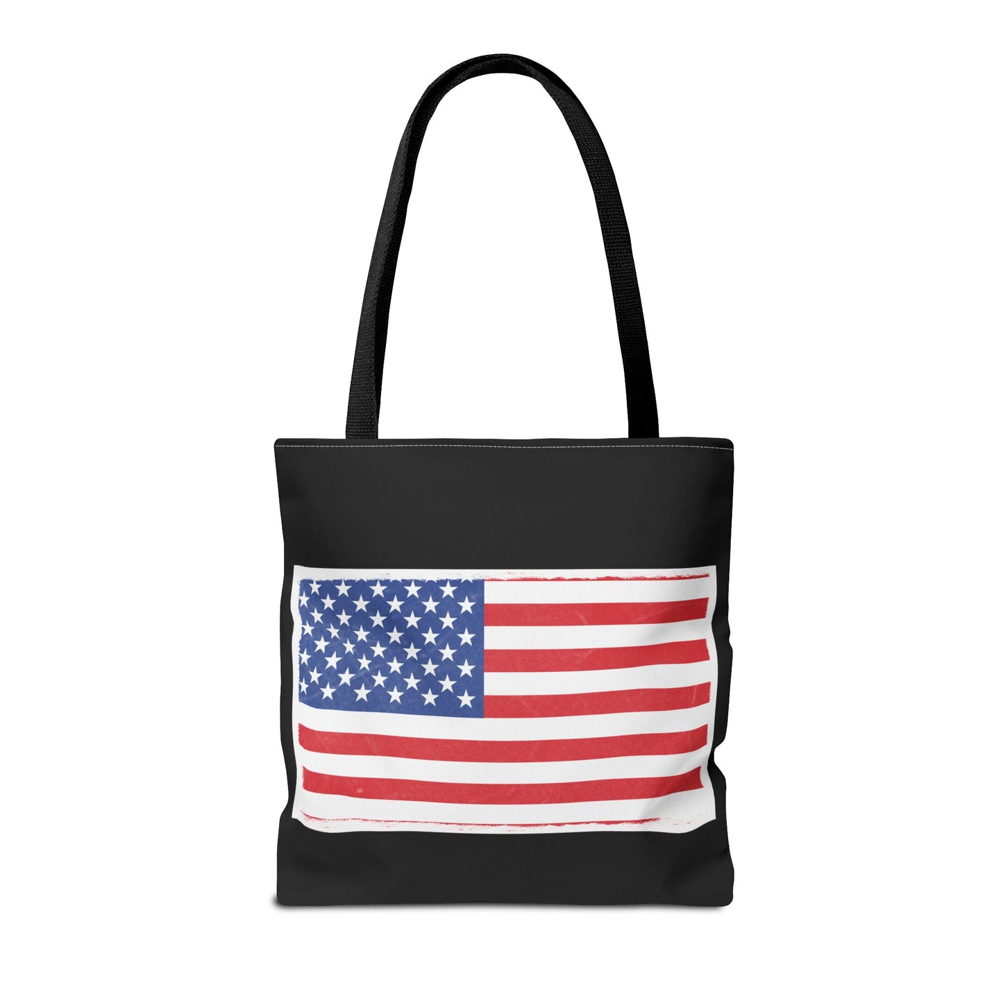 Patriotic Tote Bag, American Flag Carryall, Beach Bag, Reusable Shopping Tote, Independence Day Gift - TRV
