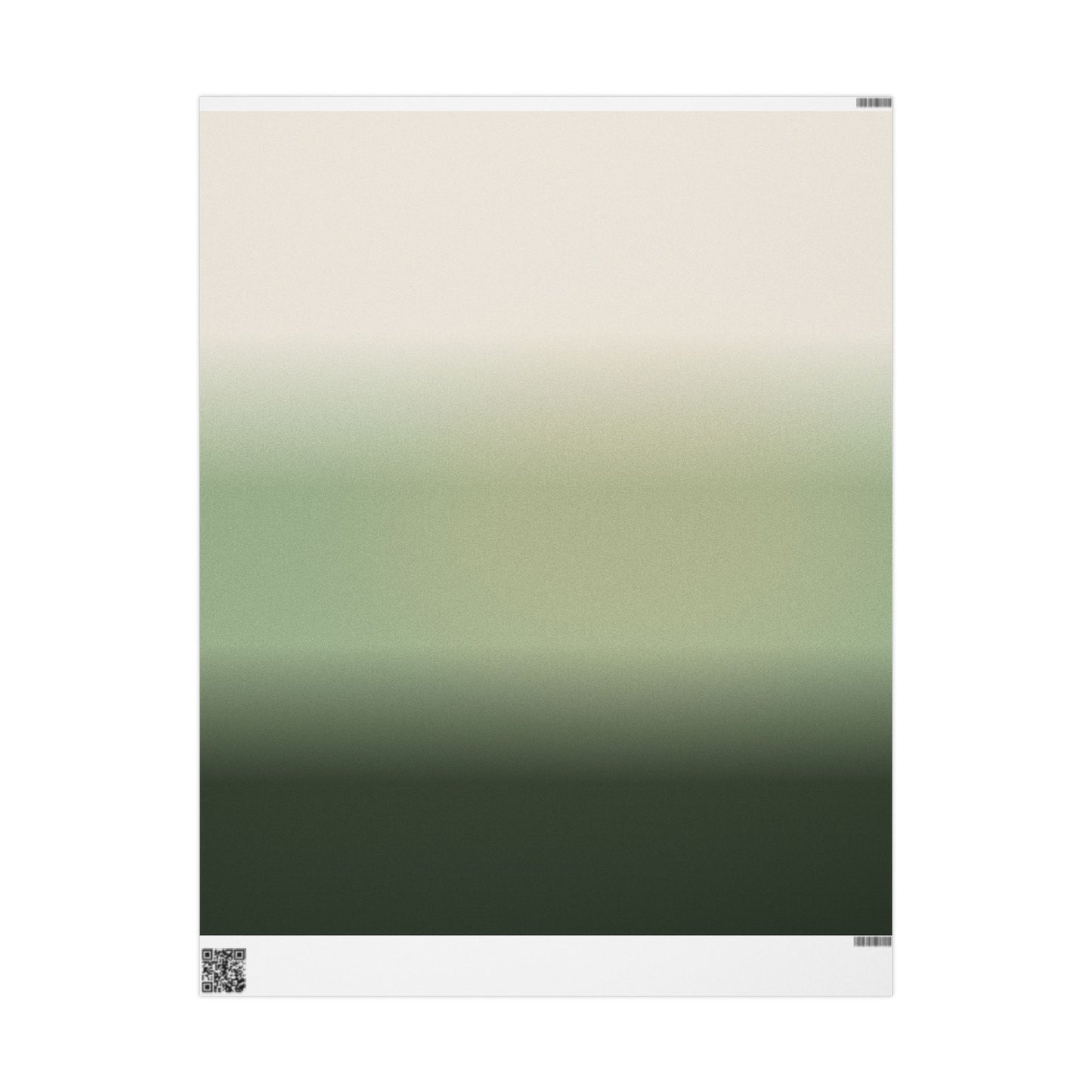 Ombre Sage Wrapping Paper Roll — Neutral Green Gradient Gift Wrap