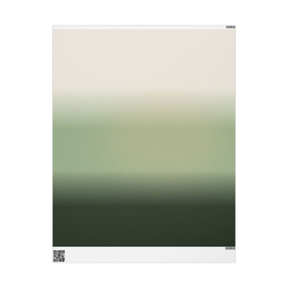 Ombre Sage Wrapping Paper Roll — Neutral Green Gradient Gift Wrap