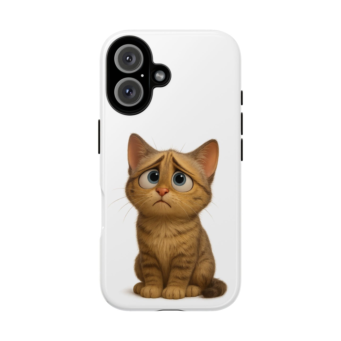 Cute Cat Phone Case, Funny Kitty Case, Animal Lover Gift, Cat Lover Accessory, Unique Cat Design Case, Pet Mom Gift - TRV