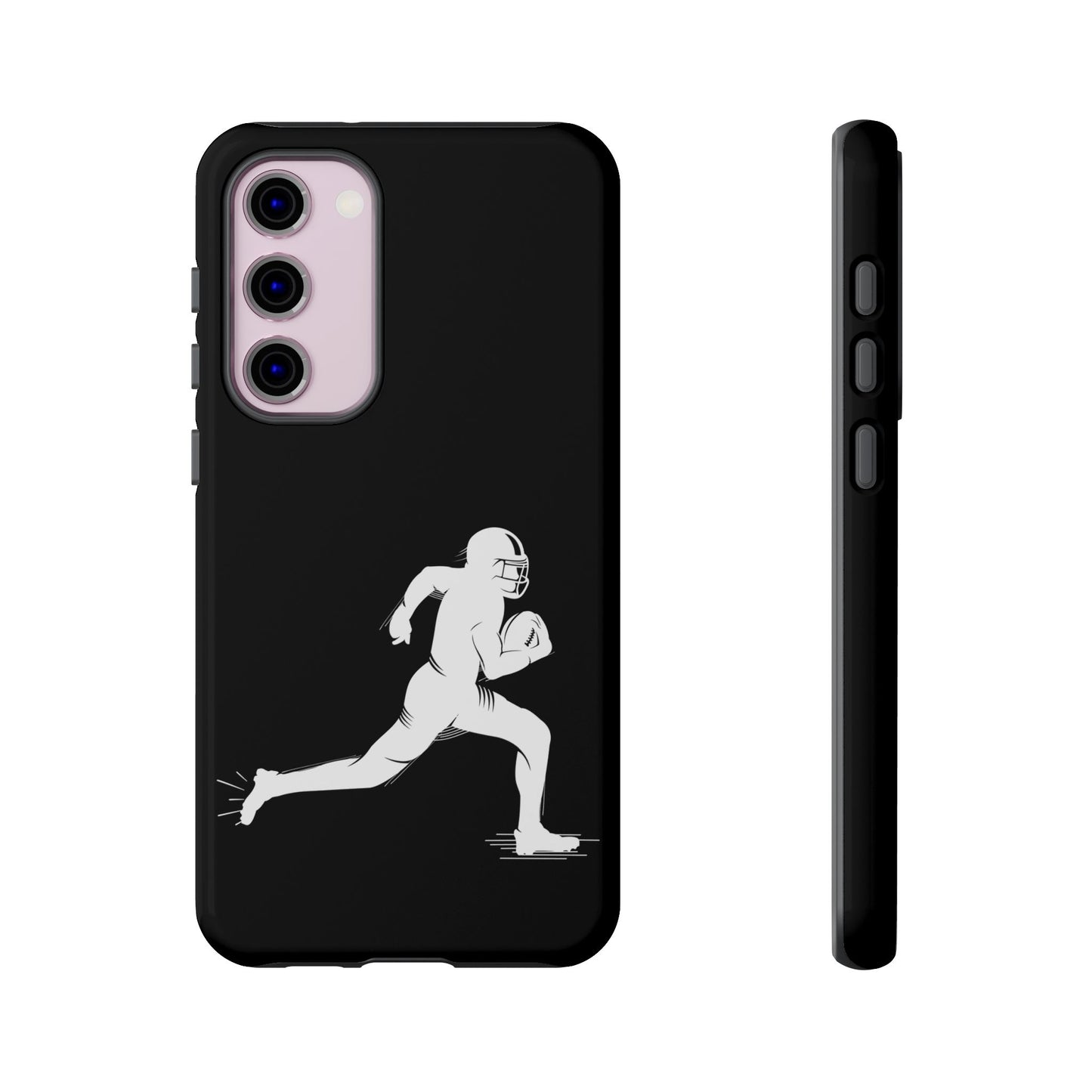 Football Player Phone Case, Tough Cases, Sports Phone Cover, Gift for Athletes, iPhone & Samsung Accessories, Running Player Design - TRV