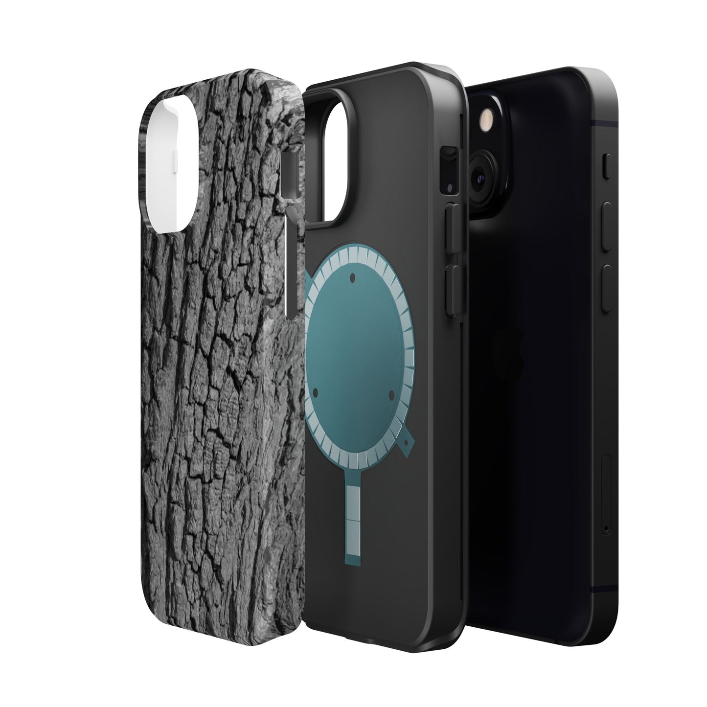 Bark Texture Magnetic Impact Phone Case