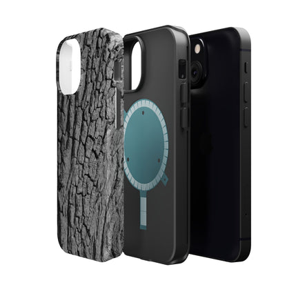 Bark Texture Magnetic Impact Phone Case