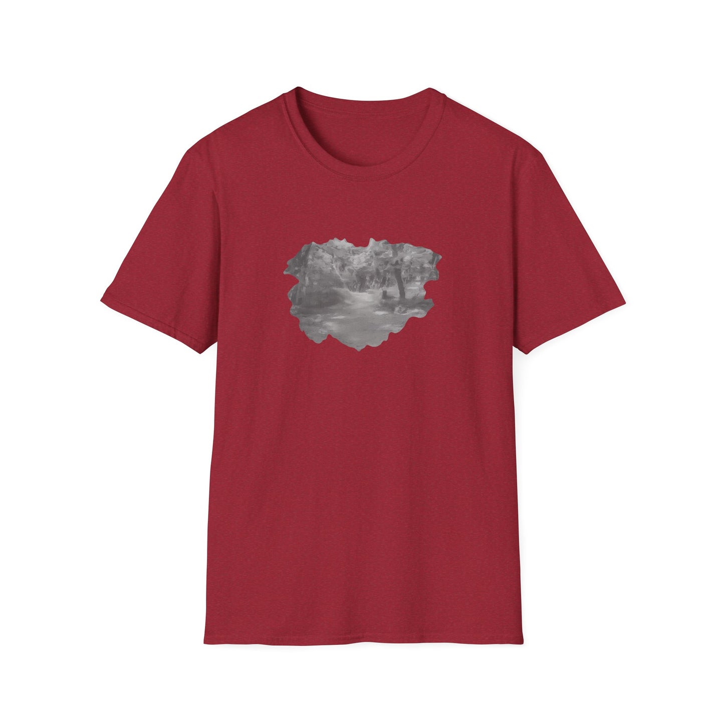 Serene Nature Landscape T-Shirt - Comfortable Unisex Tee, Outdoor Adventures, Nature Lover Gift, Casual Wear, Stylish Spring Top - TRV