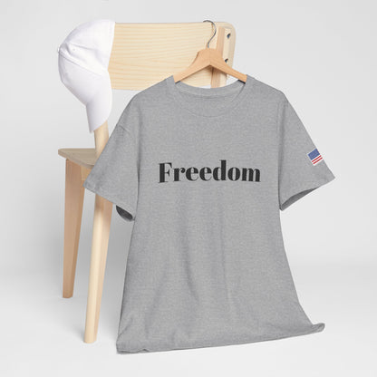 Freedom script tee | T-Shirt, American flag sleeve - TRV