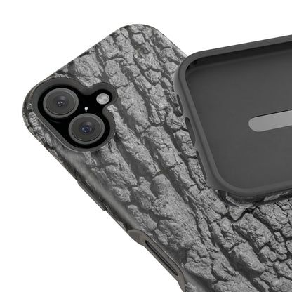 Bark Texture Magnetic Impact Phone Case