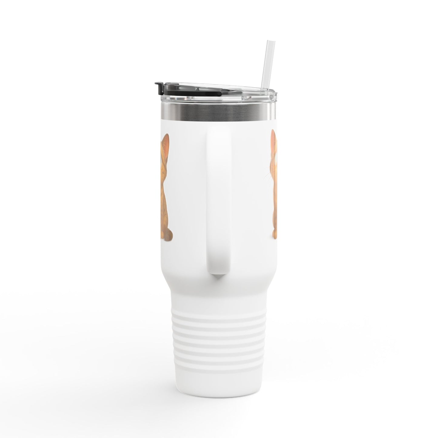 Cute Cat Insulated Travel Mug, 40oz - Perfect for Pet Lovers, Gifts for Cat Owners, Travel Accessories, Cute Drinkware, Animal Lovers - TRV