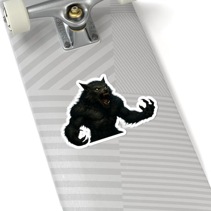 Fierce Werewolf Kiss-Cut Stickers | Halloween Decor, Laptop Decals, Spooky Gifts, Monster Lovers, Unique Party Favors - TRV
