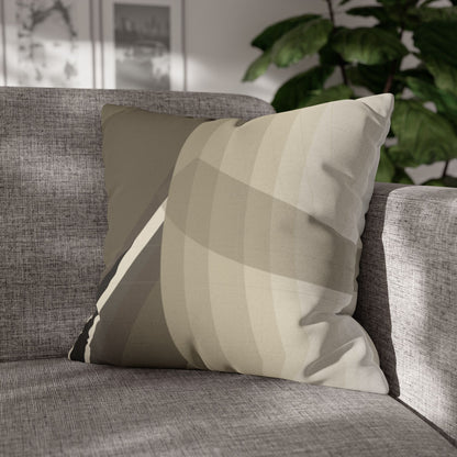 Abstract Neutral Leaf Artwork Pillowcase | Square Pillowcase