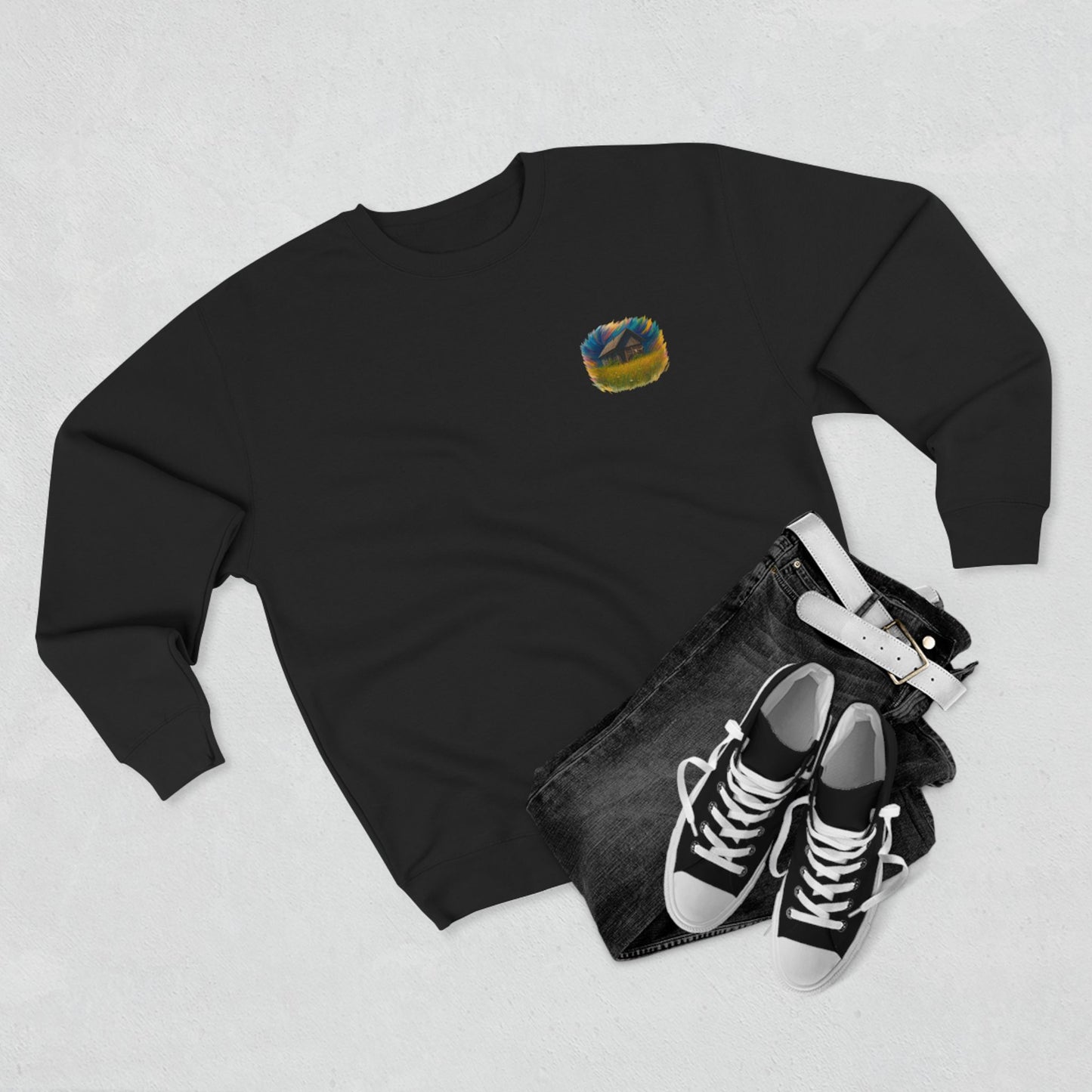 Cozy Dreamers Unisex Crewneck Sweatshirt, Artistic Sweatshirt, Gift for Nature Lovers, Vintage Vibe Apparel, Comfortable Layer, Casual Wear - TRV