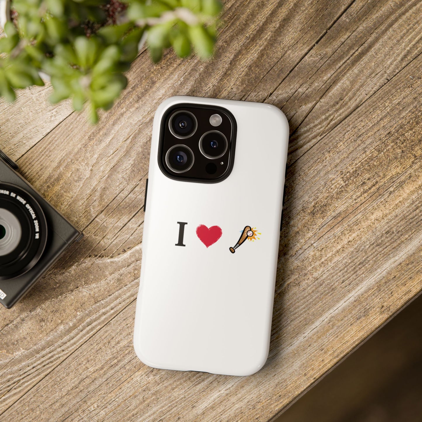 I Love Baseball Vibe Phone Case - Tough Cases for Sports Lovers, Gifts for Athletes, Fun Accessories, iPhone and Android Compatible - TRV