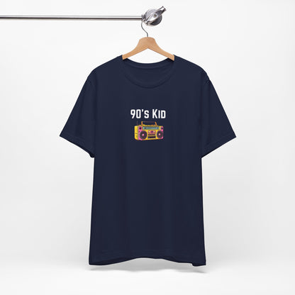 Retro Boombox Tee — 90s Kid Graphic T-Shirt