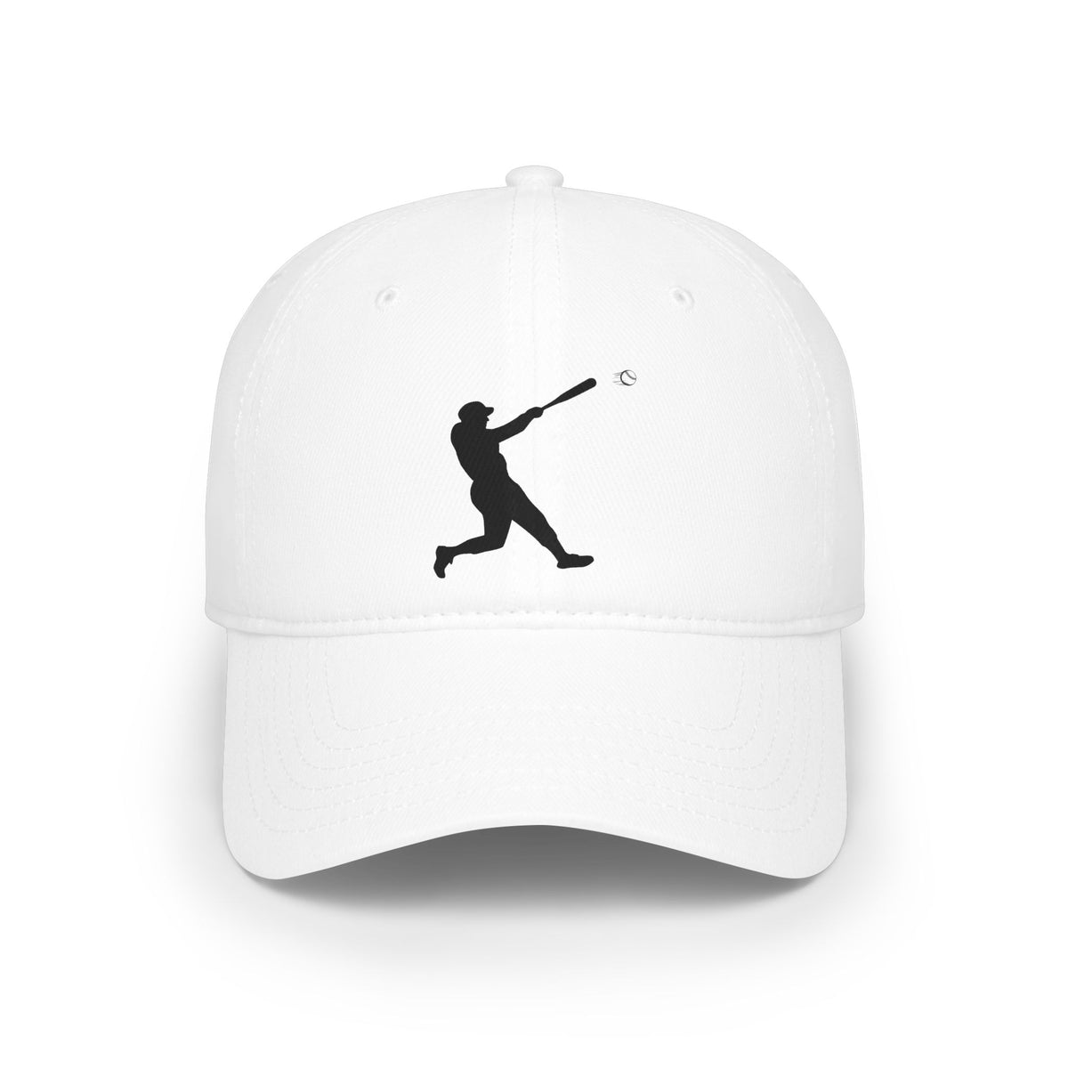 Silhouette Batter baseball cap by Printify, casual men's hat with sporty design and curved brim.