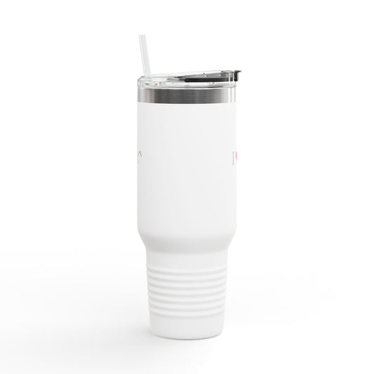 I Love Football Insulated Travel Mug, 40oz - Perfect For Writers, Students, Teachers | Funny Gift | Travel Coffee Mug | Stylish Tumbler | [...] - TRV