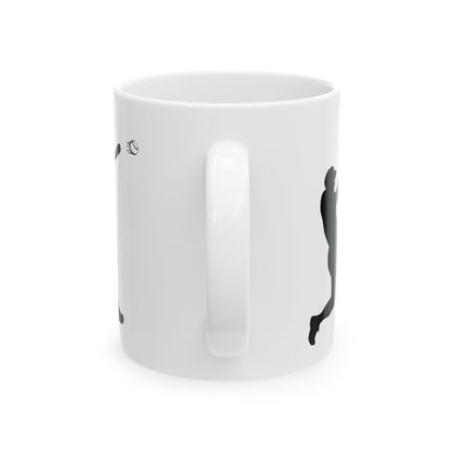 Baseball Ceramic Mug for Athletes, Motivational Gift for Coaches, Perfect for Birthdays, Team Events, or Just for Coffee Lovers