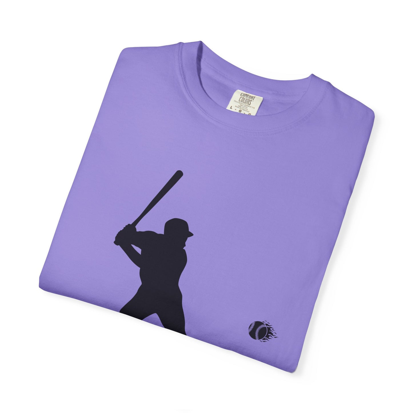 Unisex Baseball Silhouette Tee, Casual Wear, Sports Fan Apparel, Gift for Athletes, Summer Outing Outfit, Soft Cotton Shirt