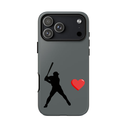 Printify Baseball Love phone case featuring sports-themed design, durable protective cover for fans and sports lovers.