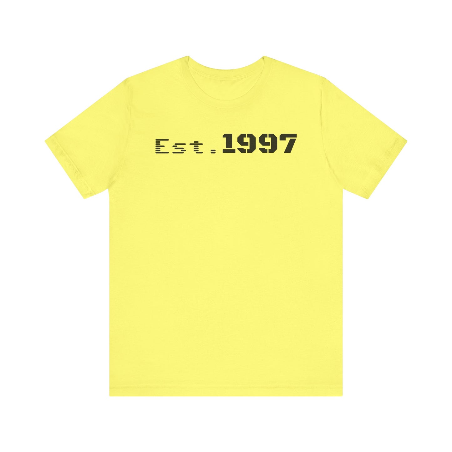 Est. 1997 Unisex Jersey Short Sleeve Tee - Vintage Style, Perfect for Birthdays, Casual Wear, Gifts, Anniversaries, Retro Fashion