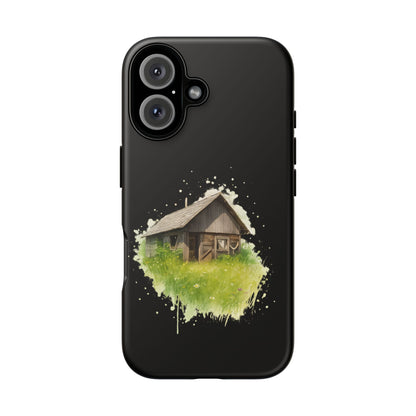 Rustic Farmhouse Phone Case, Cute Cottage Design, Tough Cases for Nature Lovers, Eco-Friendly Gift, Customizable Tech Accessories - TRV