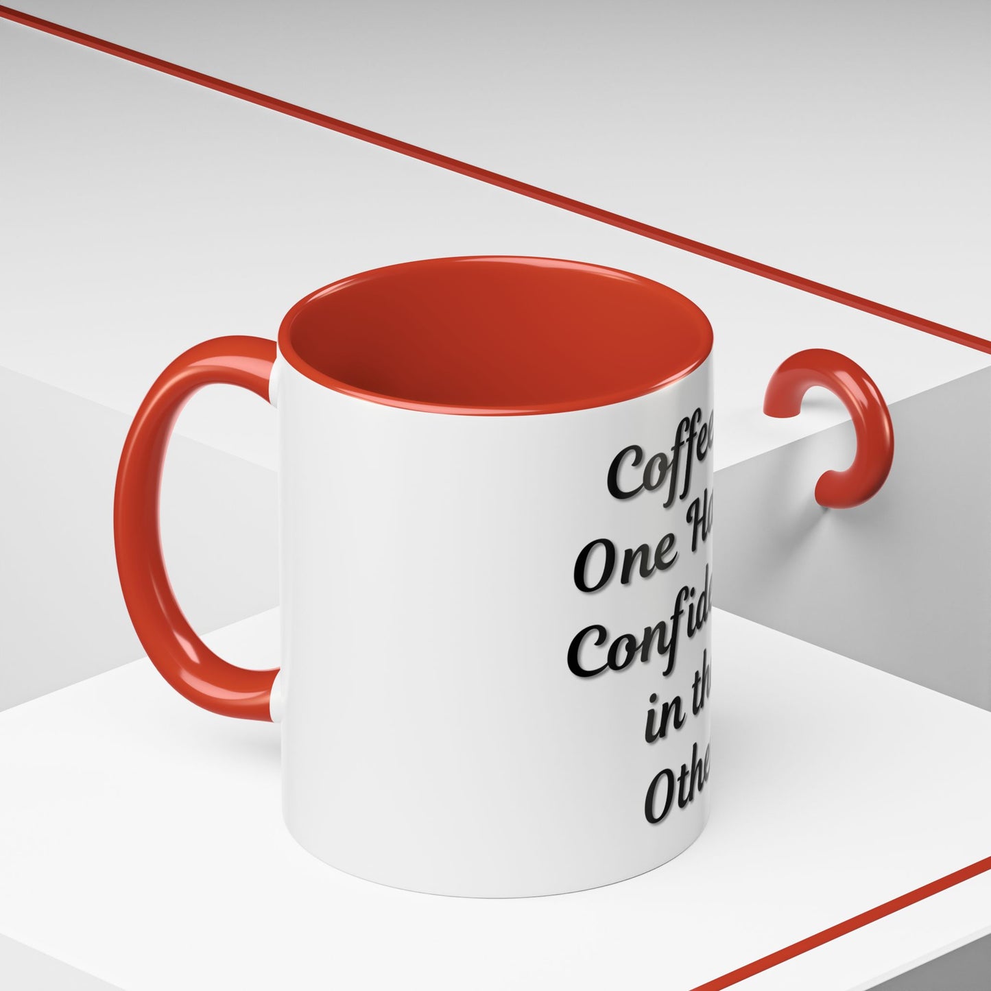 Inspirational Coffee Mug - "Coffee in One Hand, Confidence in the Other" - TRV