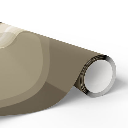 Neutral Abstract Circles Wrapping Paper
