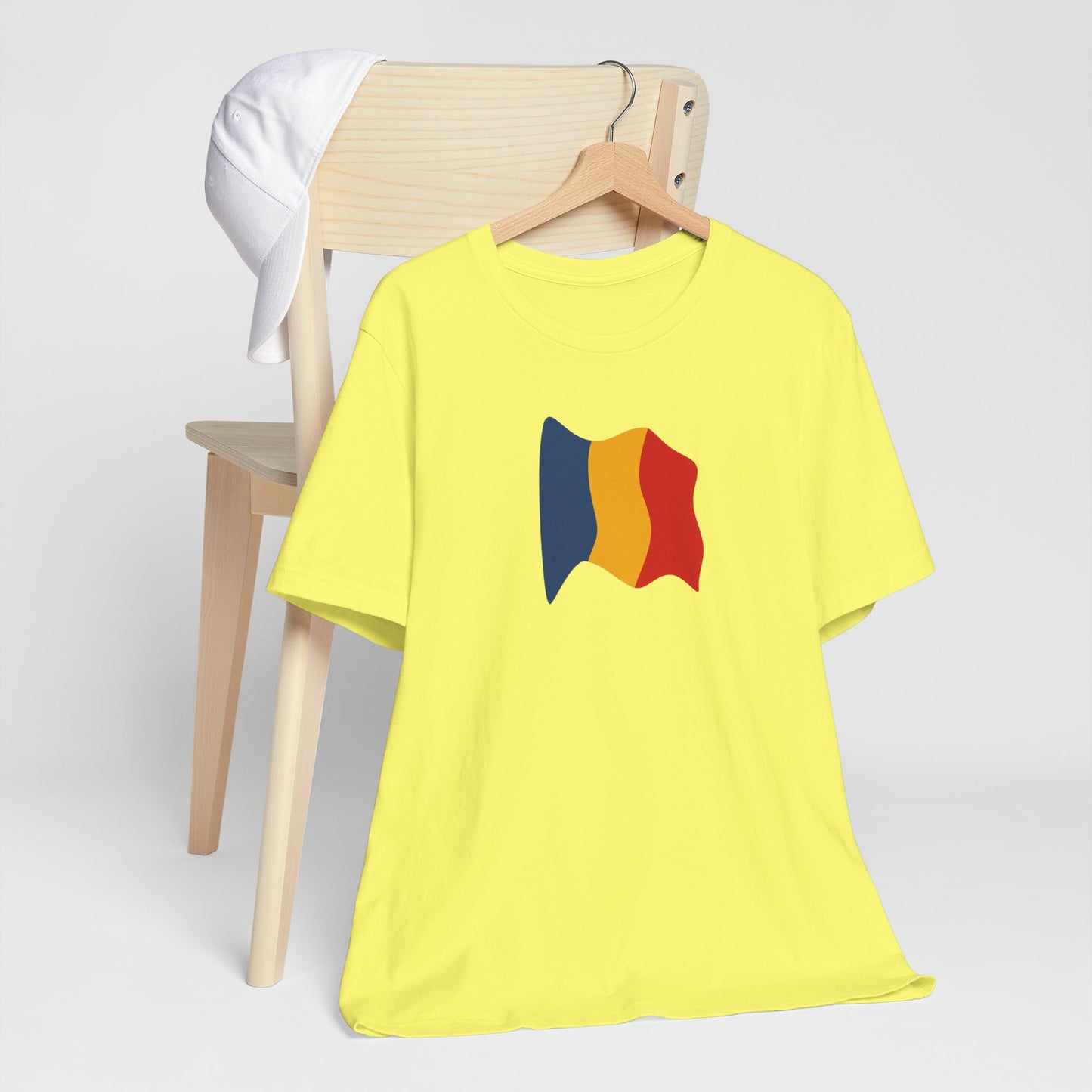 Romanian Flag Unisex Short Sleeve Tee, Casual Shirt, Travel T-Shirt, Gift for Romanians, Summer Outfit, Everyday Wear