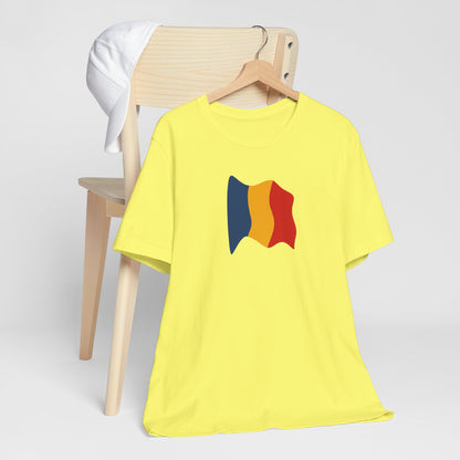 Romanian Flag Unisex Short Sleeve Tee, Casual Shirt, Travel T-Shirt, Gift for Romanians, Summer Outfit, Everyday Wear