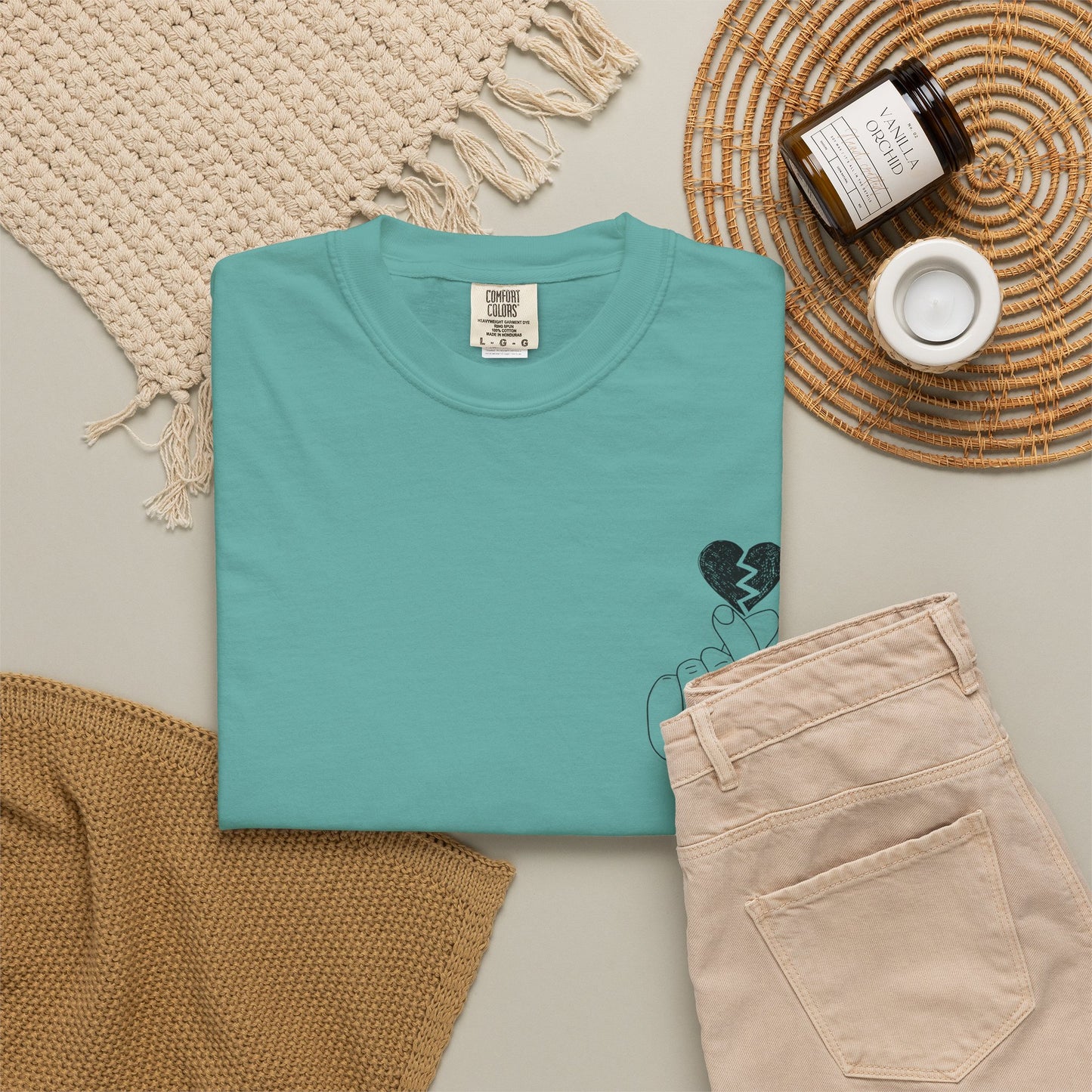 Heartbreak Unisex Garment-Dyed T-Shirt - Trendy Casual Tee for Self-Expression