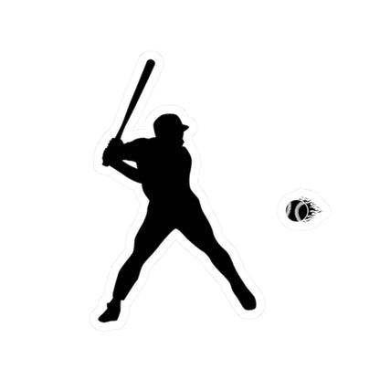 Baseball Player Kiss-Cut Stickers | Fun Sports Decals for Fans | Perfect for Laptops, Water Bottles, Gift Ideas, Room Decor