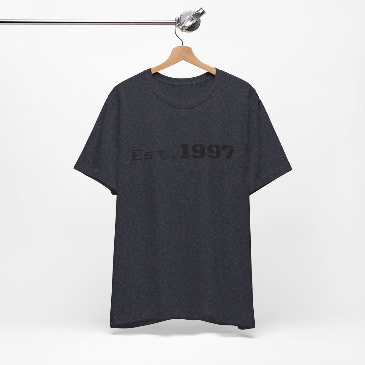 Vintage 1997 Established T-Shirt by Printify featuring a classic design and bold "Est. 1997" print on soft cotton fabric.