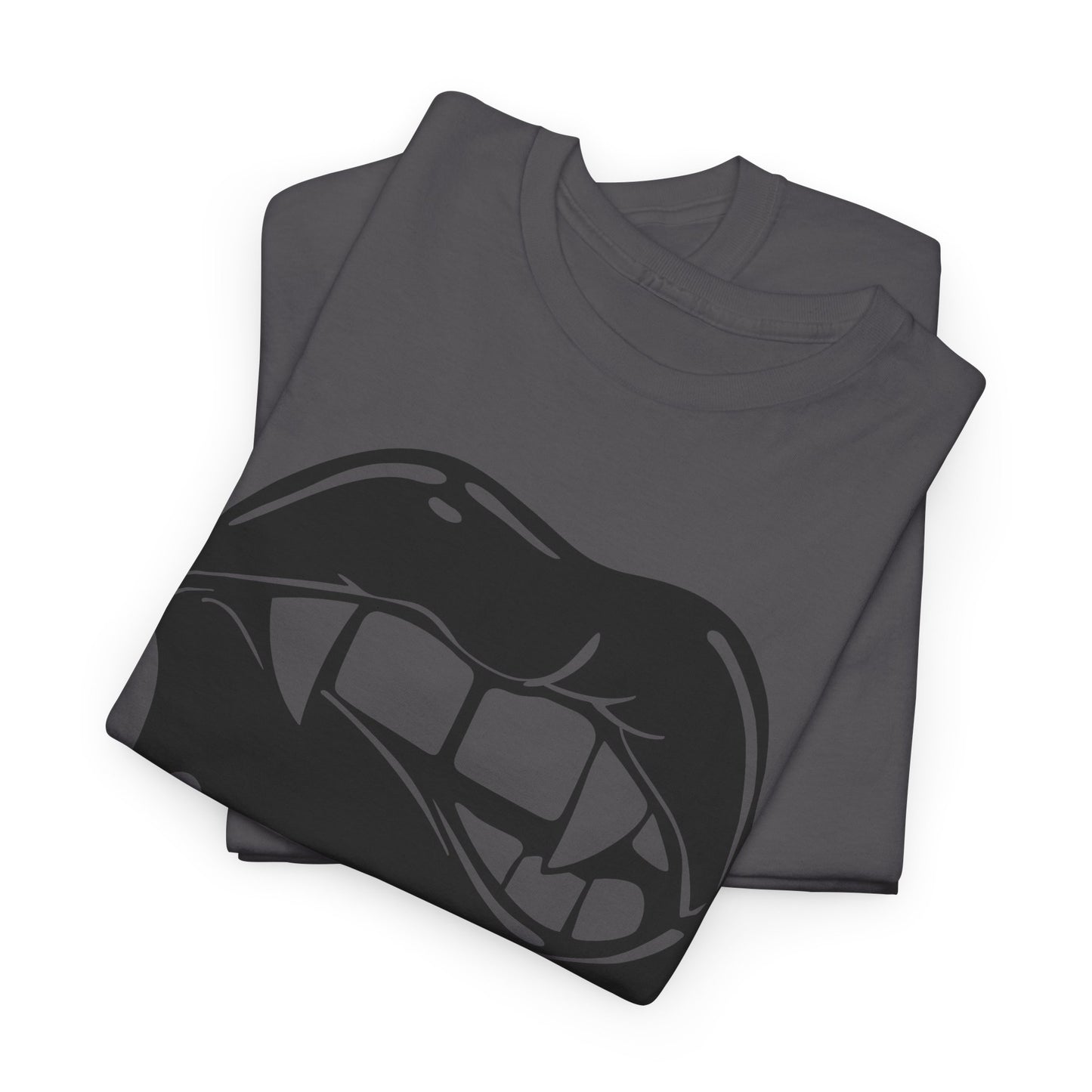 Edgy Graphic Tee - Dripping Lips Design - Unisex Heavy Cotton Tee