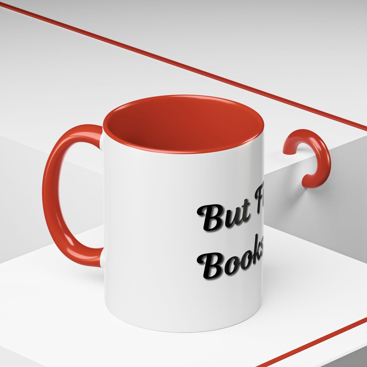 But First, Books Accent Coffee Mug - Perfect Gift for Book Lovers - TRV