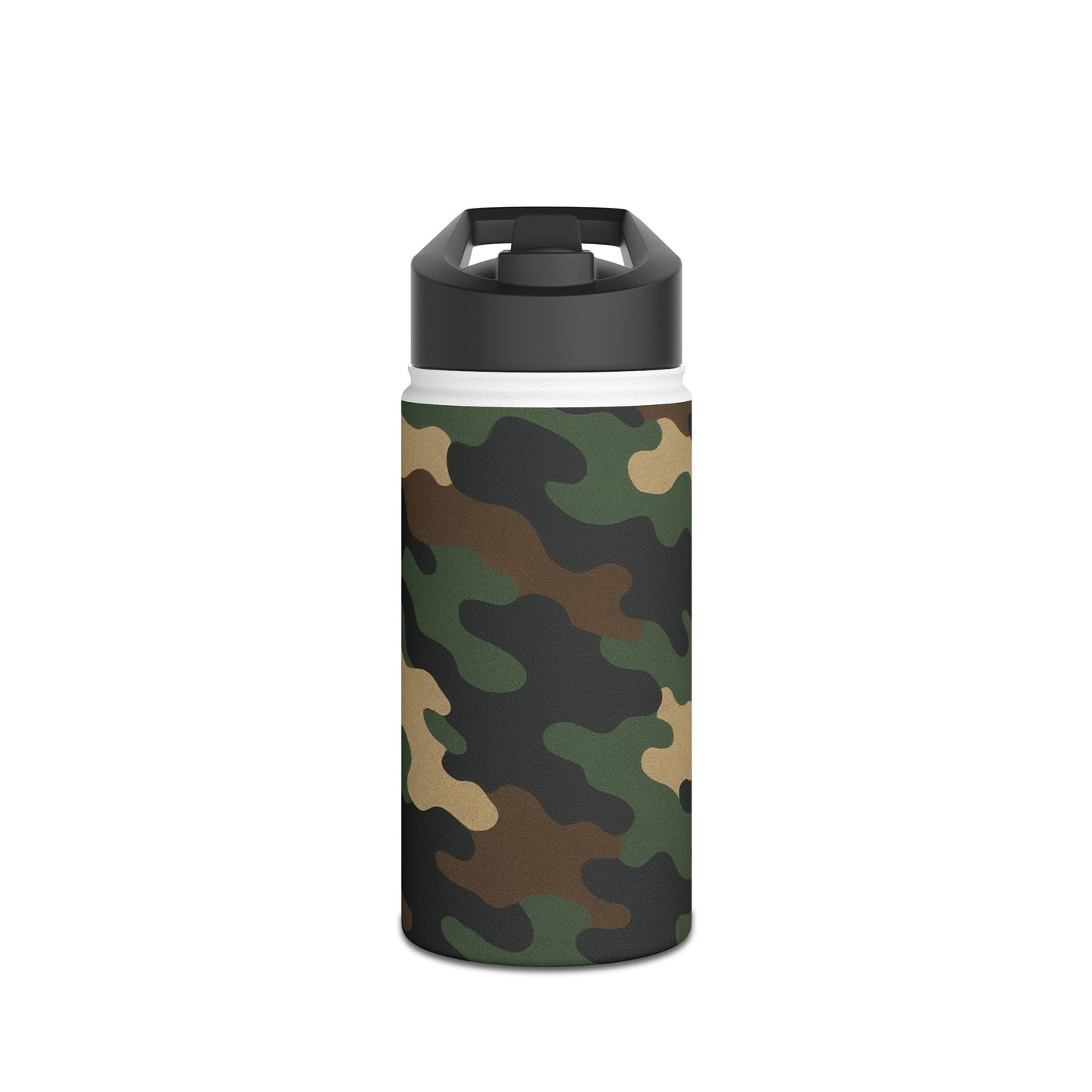Camo Stainless Steel Water Bottle — Insulated Outdoor Bottle