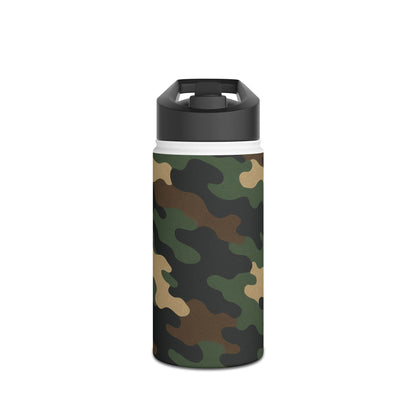 Camo Stainless Steel Water Bottle — Insulated Outdoor Bottle