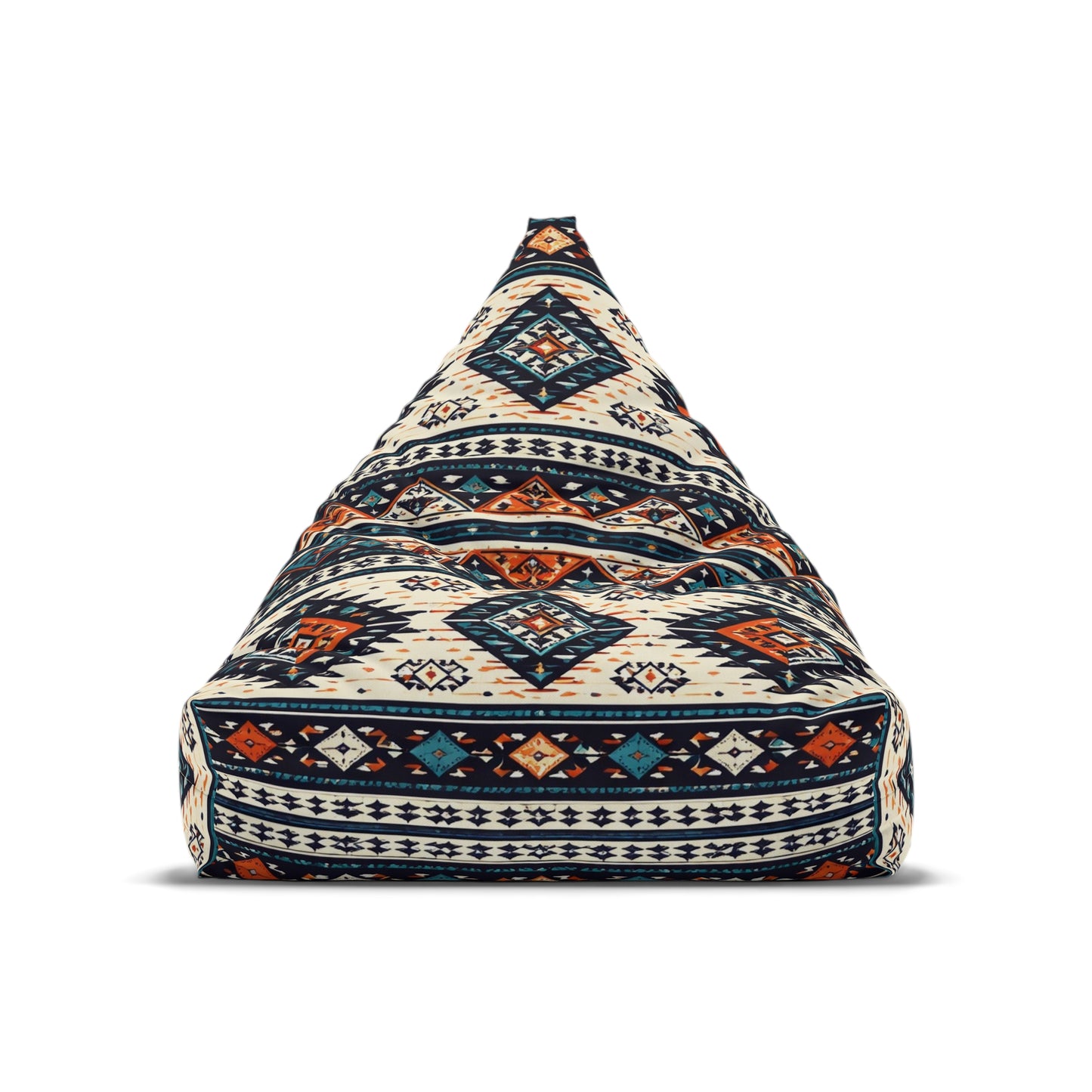 Southwestern Aztec Pattern Bean Bag Chair Cover | Tribal Geometric Boho