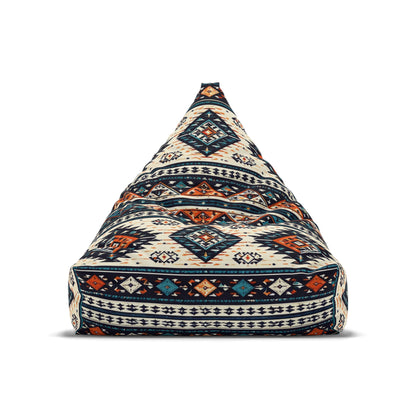 Southwestern Aztec Pattern Bean Bag Chair Cover | Tribal Geometric Boho