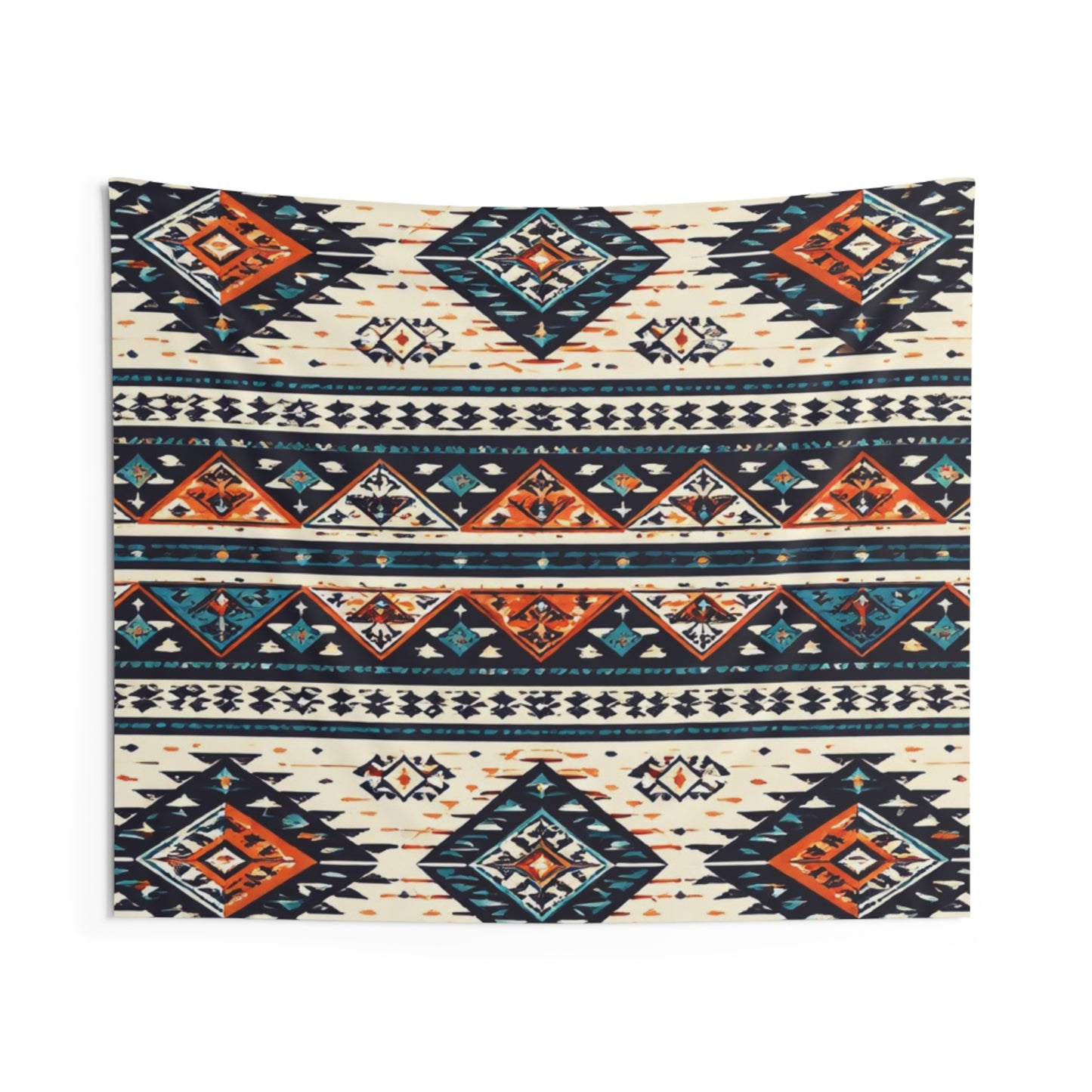 Southwestern Geometric Tapestry — Boho Tribal Wall Hanging