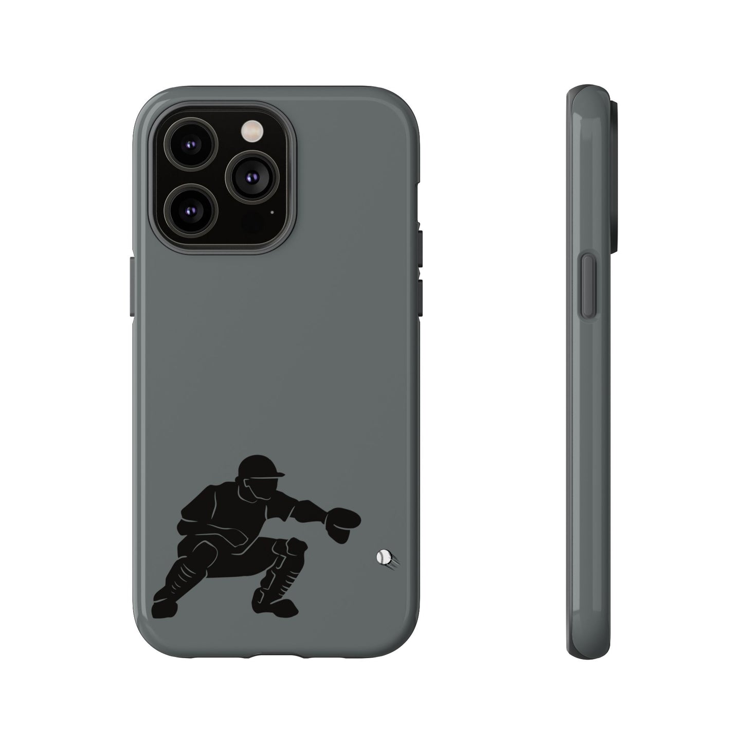 Baseball Catcher Phone Case, Sports Phone Accessory, Tough Cases, Gift for Athletes, Sports Fan Merchandise, Unique Design - TRV