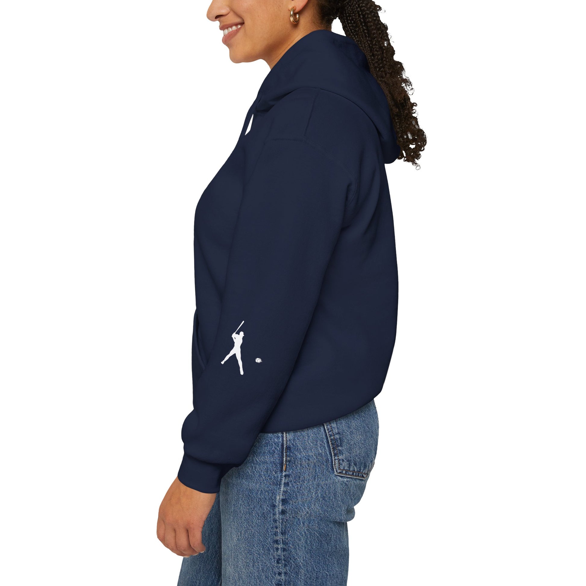 Sporty Unisex Baseball Hooded Sweatshirt, Casual Hoodie for Athletes, Perfect for Gifts, Comfy Streetwear, Ideal for Sports Events, Personal Use - TRV