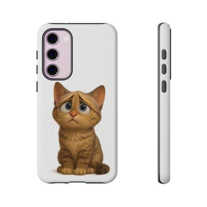 Cute Cat Phone Case, Funny Kitty Case, Animal Lover Gift, Cat Lover Accessory, Unique Cat Design Case, Pet Mom Gift - TRV