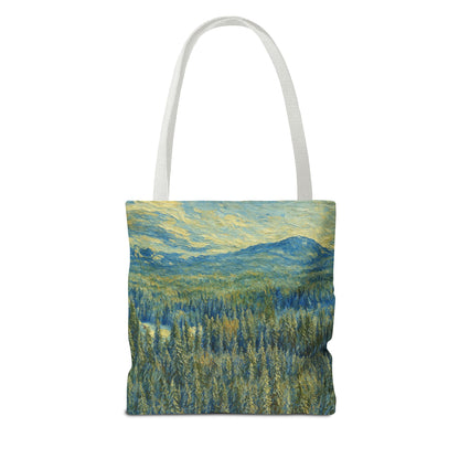 Nature-Inspired Tote Bag, Eco-Friendly Carryall, Bohemian Style Purse, Art Tote, Great Gift for Nature Lovers, Shopping Bag, Travel [...] - TRV