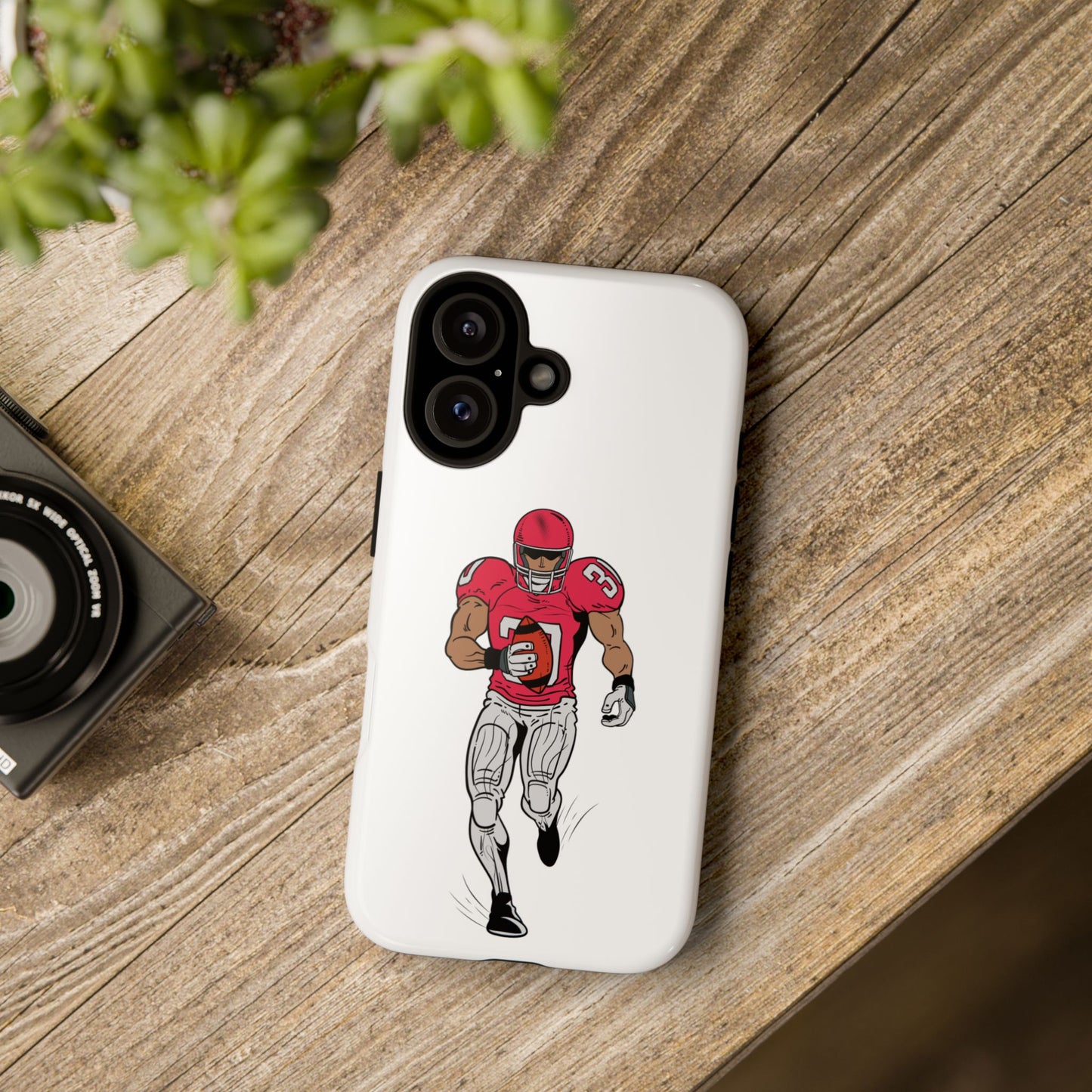 Football Player Tough Case, Sports Phone Cover, Athlete Gift, Tough Phone Case, Fall Sports, Football Lover's Accessory - TRV