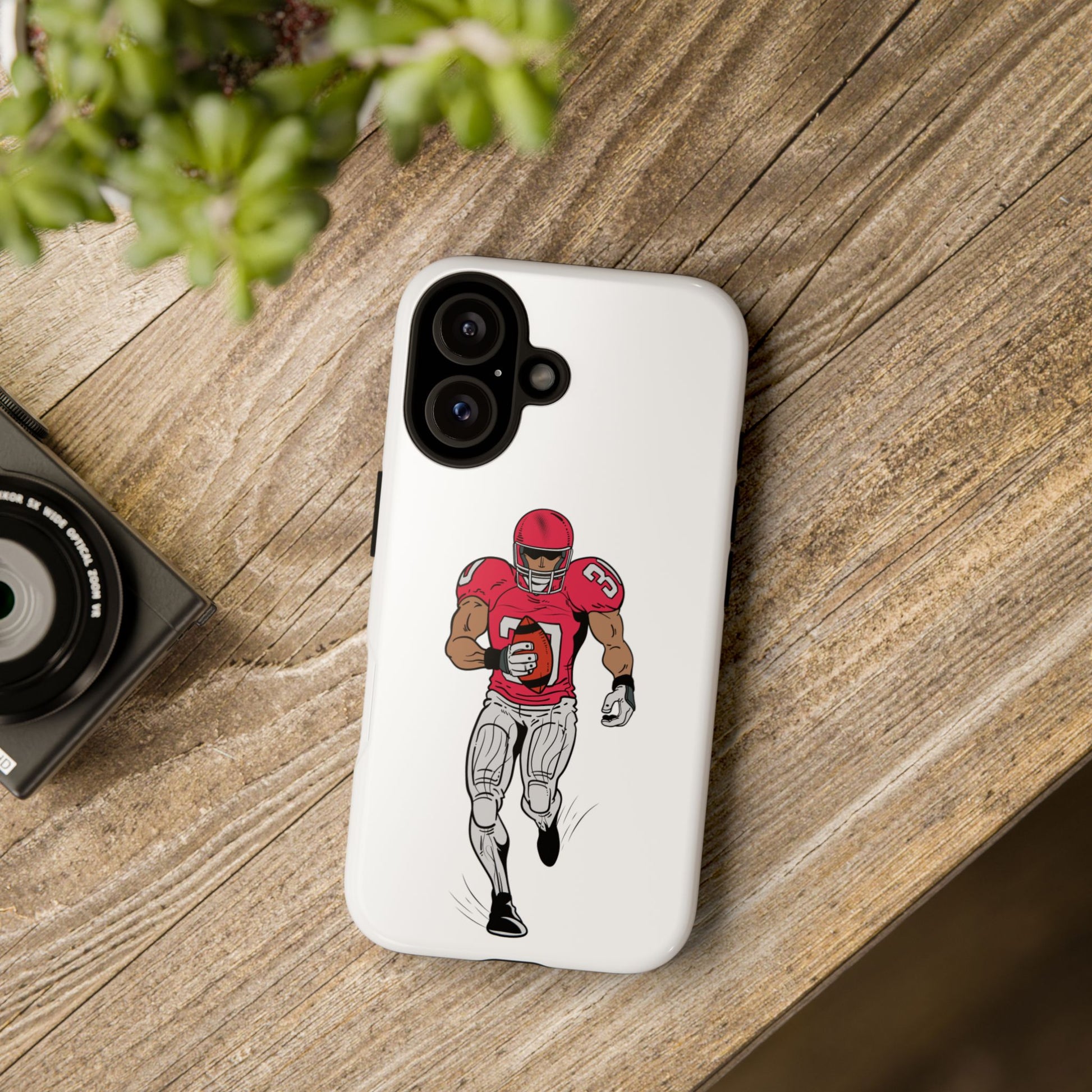 Football Player Tough Case, Sports Phone Cover, Athlete Gift, Tough Phone Case, Fall Sports, Football Lover's Accessory - TRV