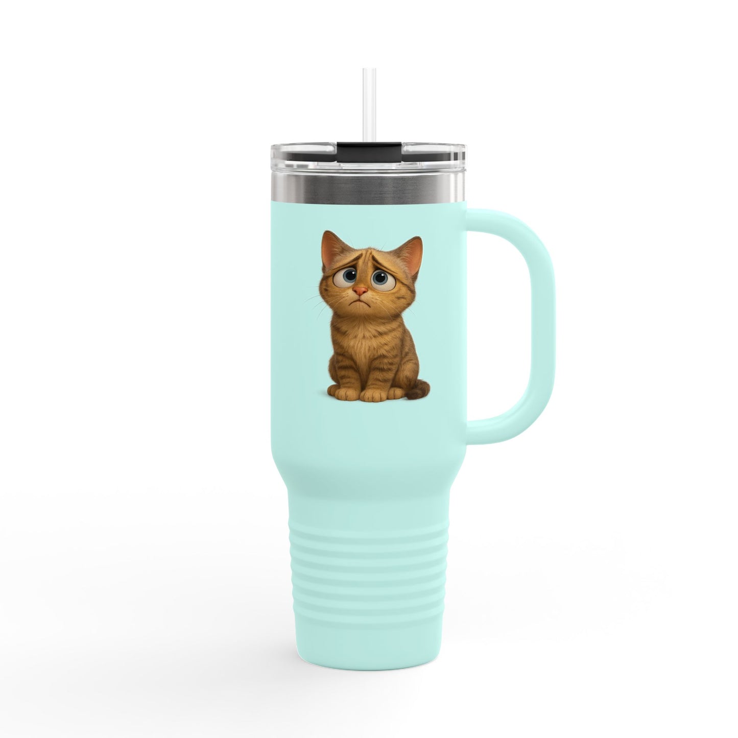 Cute Cat Insulated Travel Mug, 40oz - Perfect for Animal Lovers, Unique Gift for Cat Owners, Coffee on-the-go, Birthday Present, Cute [...]