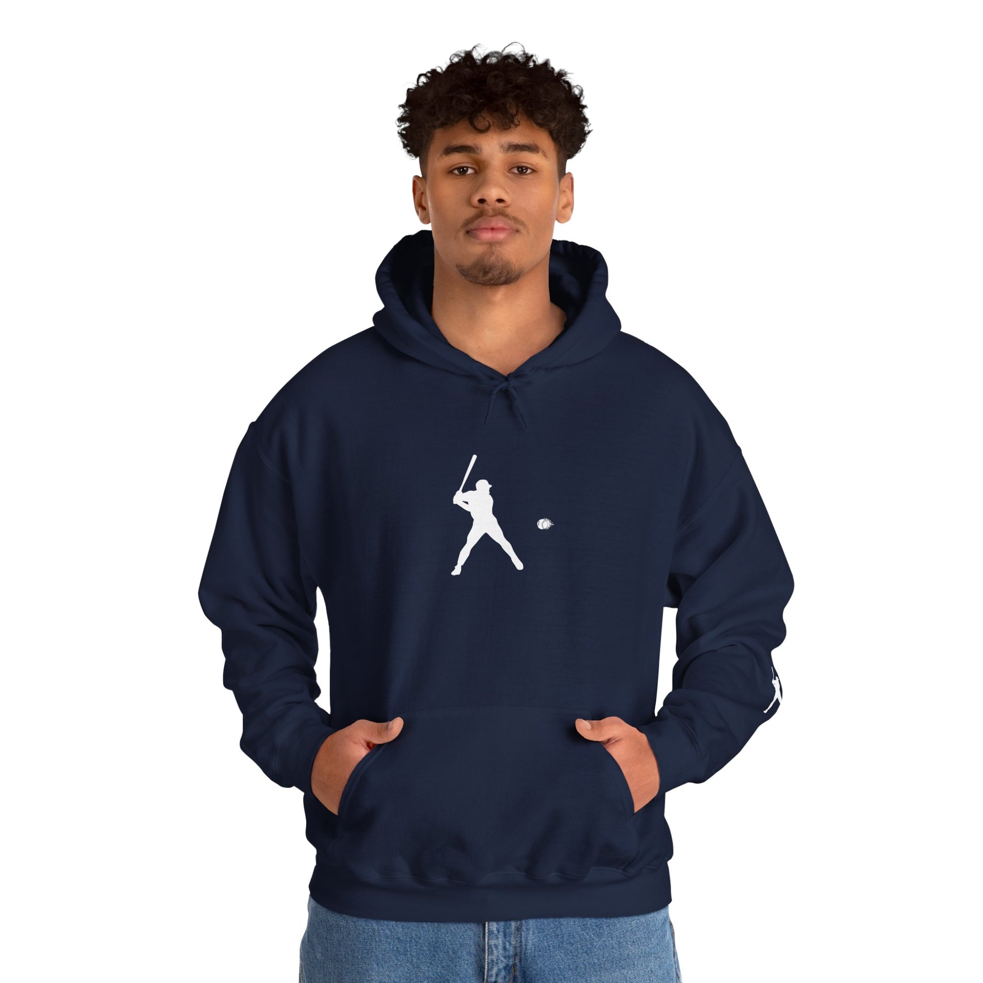 Sporty Unisex Baseball Hooded Sweatshirt, Casual Hoodie for Athletes, Perfect for Gifts, Comfy Streetwear, Ideal for Sports Events, Personal Use - TRV