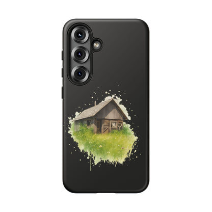 Rustic Farmhouse Phone Case, Cute Cottage Design, Tough Cases for Nature Lovers, Eco-Friendly Gift, Customizable Tech Accessories - TRV