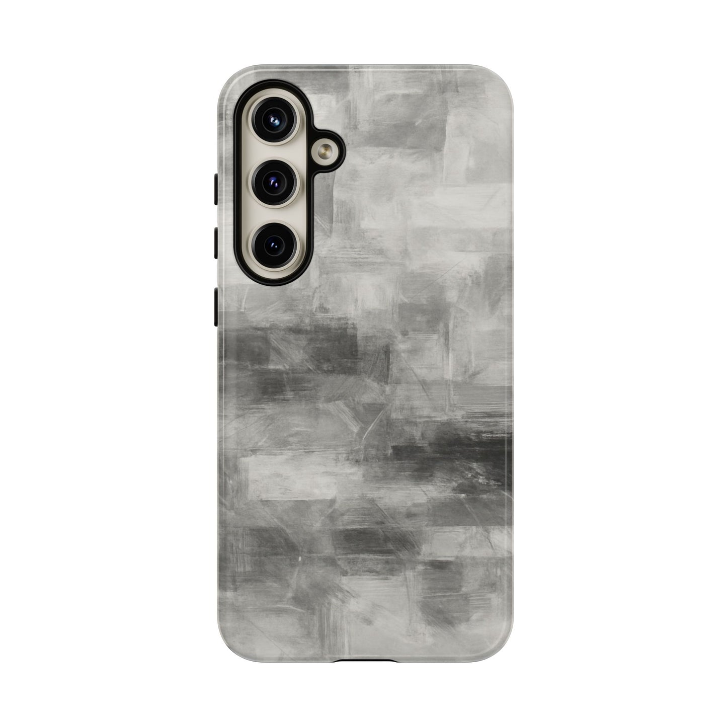Abstract gray grid design phone case for iPhone, tough protective cover by Printify with durable, stylish protection.