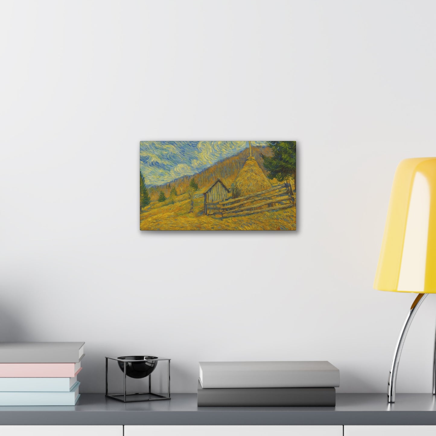 Vincent Van Gogh Inspired Canvas Print, Rustic Home Decor, Wall Art, Gift for Art Lovers, Country Landscape, Unique Art Piece - TRV
